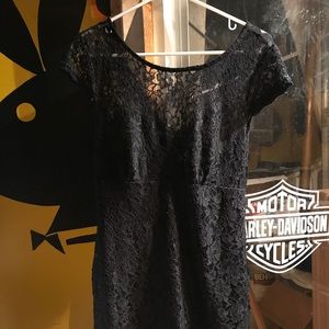 Lace black dress